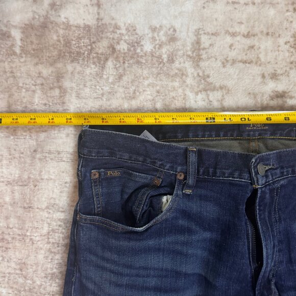 Polo Ralph Lauren Varrick Slim Classic Blue Stretch Denim Jeans, 38x30 - Picture 7 of 8
